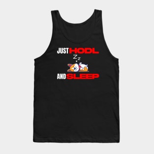 Just Hodl And Sleep Corgi Tank Top